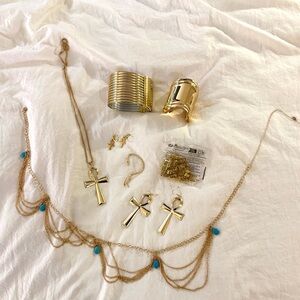 Gold Cleopatra Jewelry Lot